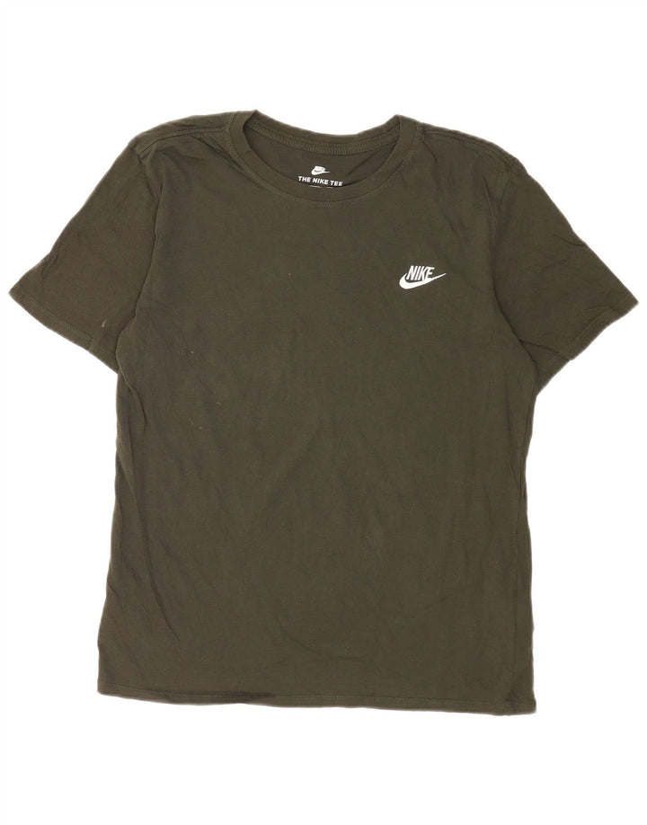 Nike Mens Athletic Cut T-Shirt Top Medium Green Cotton