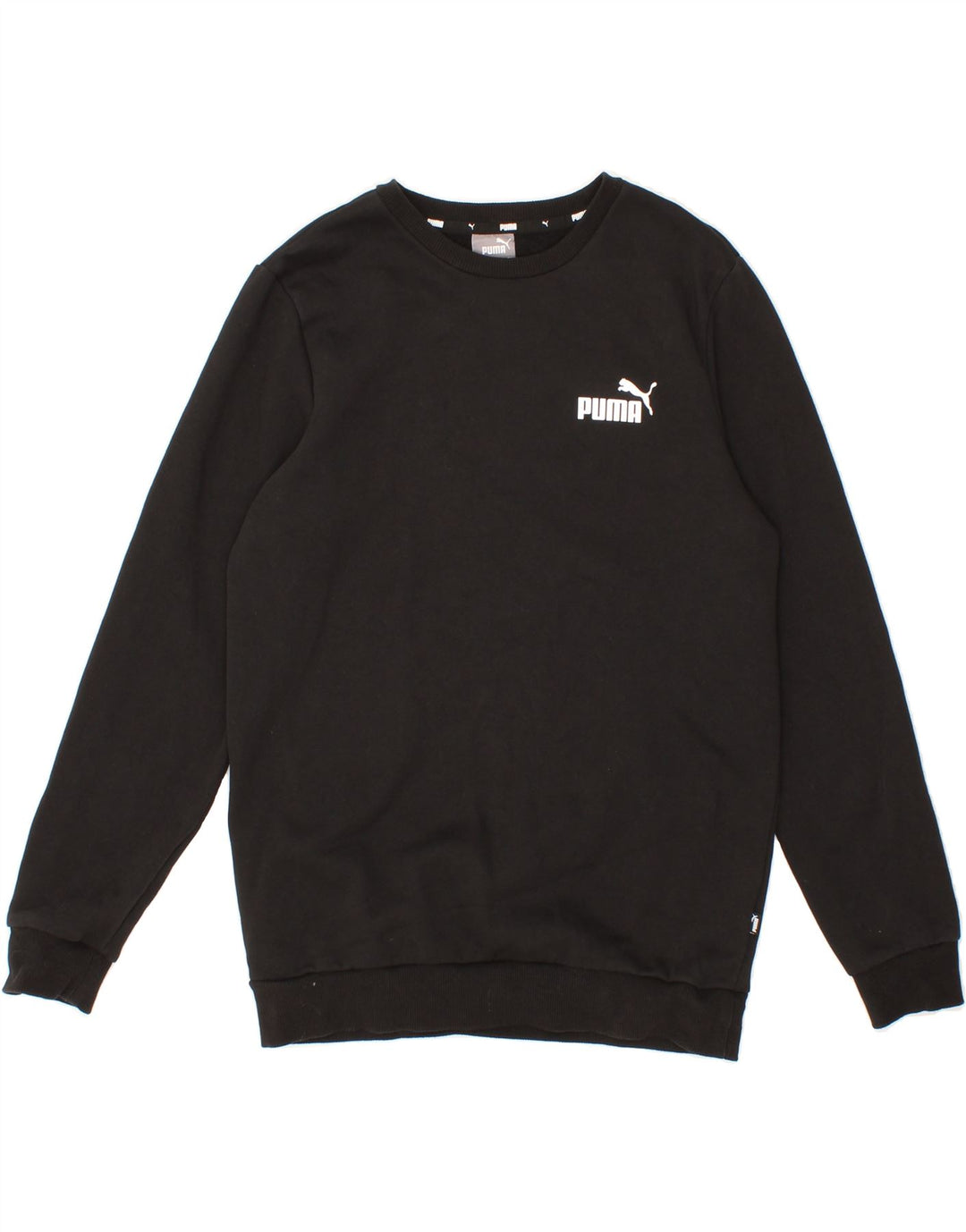 PUMA Mens Sweatshirt Jumper Small Black Cotton Vintage Puma and Second-Hand Puma from Messina Hembry 