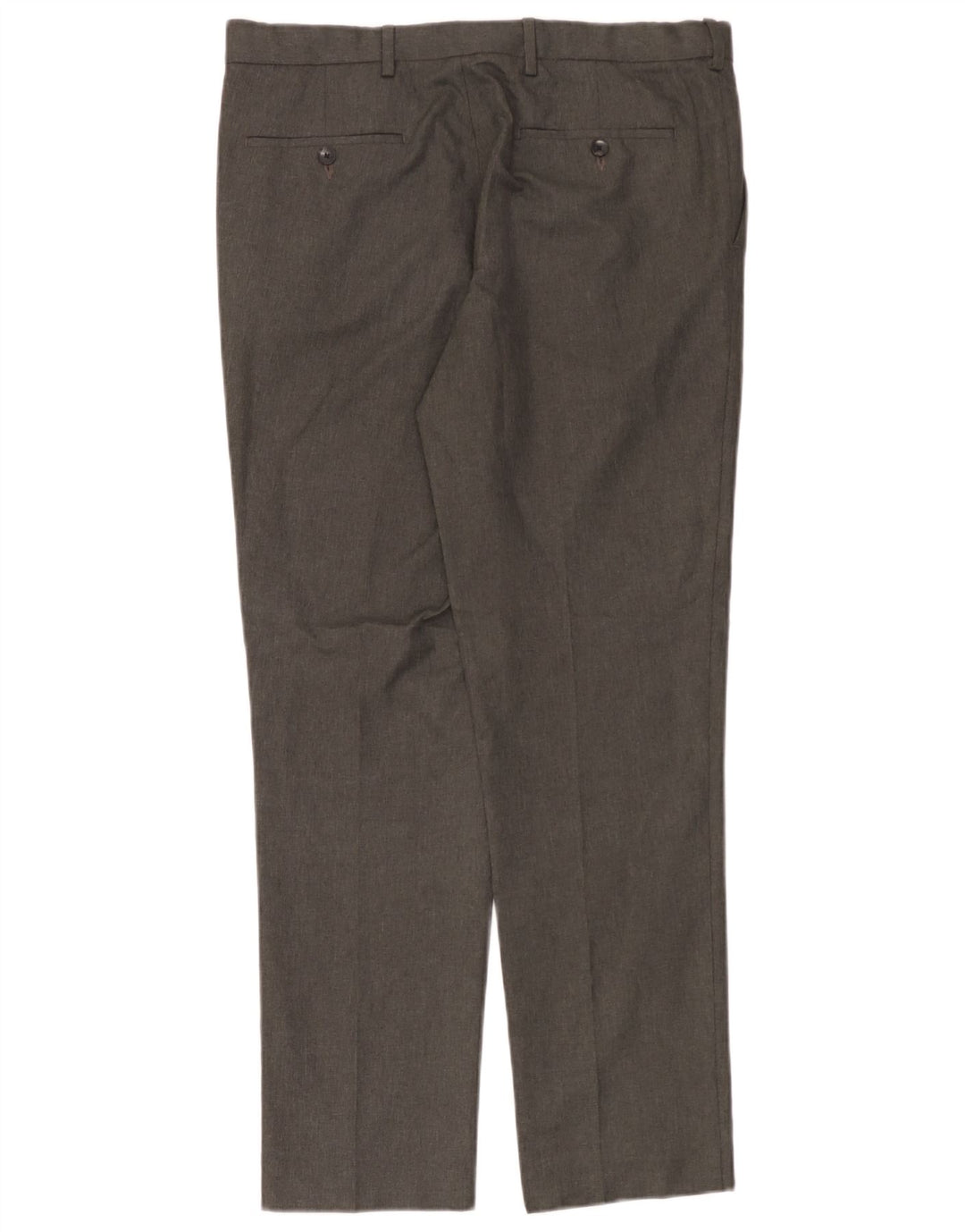 Marks & Spencer Mens Slim Fit Chino Trousers W34 L31 Grey Polyester