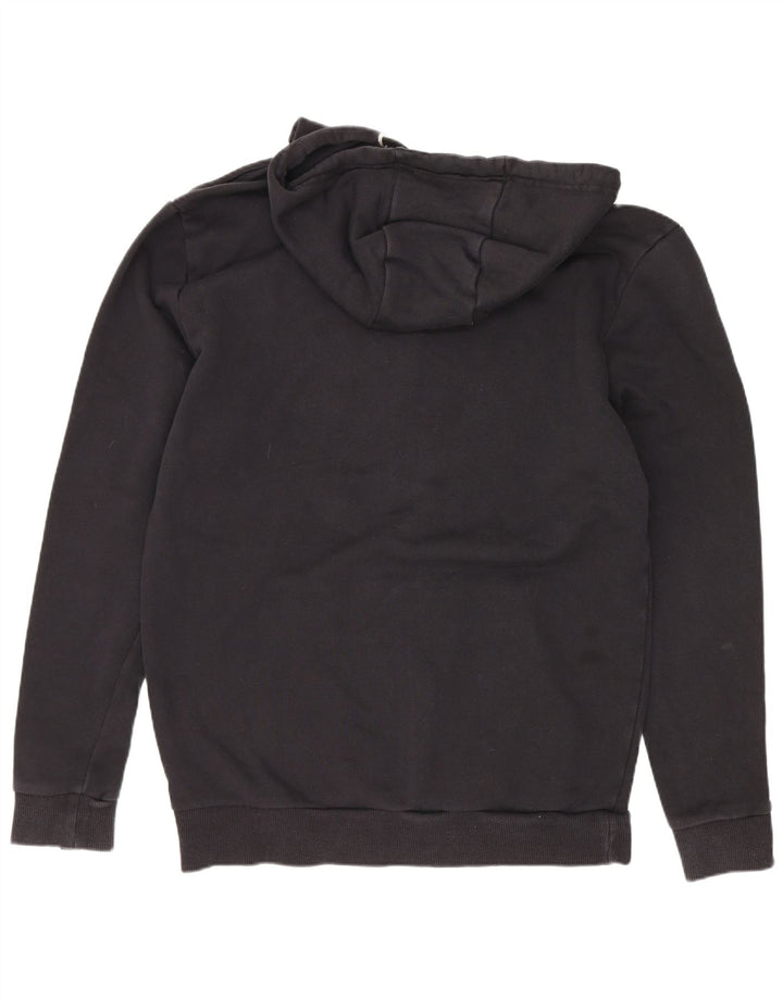 Ellesse Mens Graphic Hoodie Jumper Medium Black Cotton