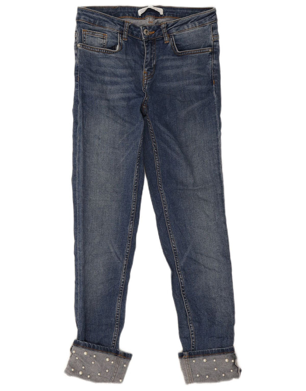 Zara Damen Slim Jeans EU 36 XS W26 L26 Blau