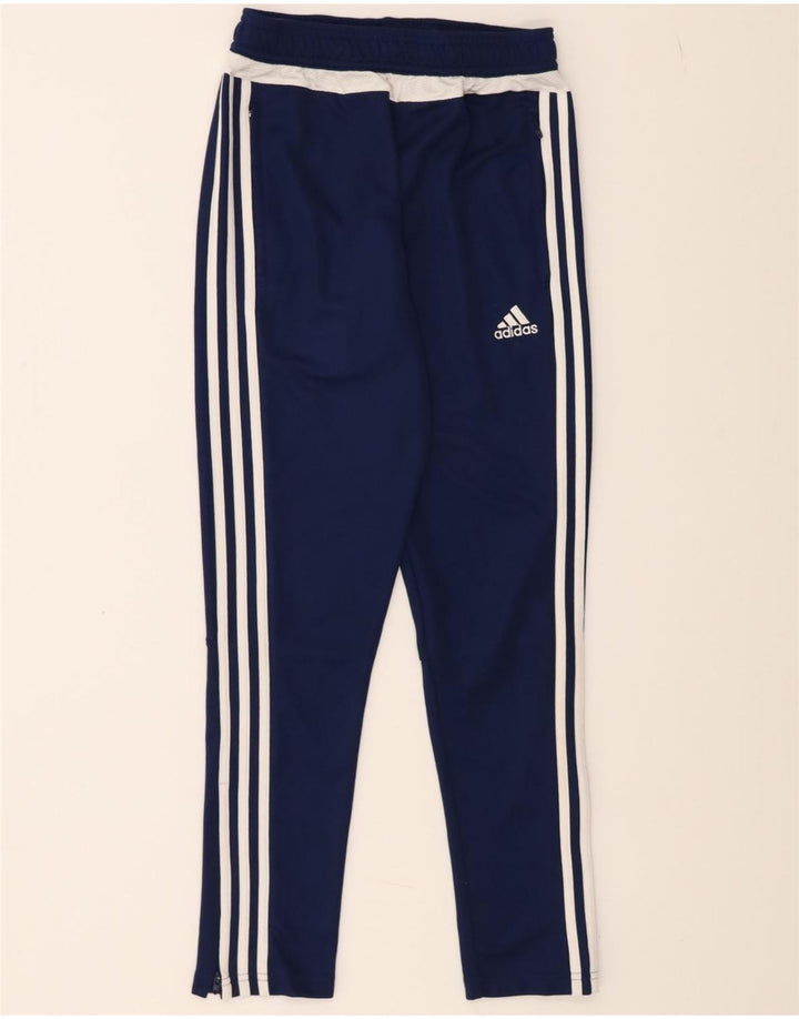 ADIDAS Boys Climacool Tracksuit Trousers 11-12 Years  Navy Blue Polyester Vintage Adidas and Second-Hand Adidas from Messina Hembry 