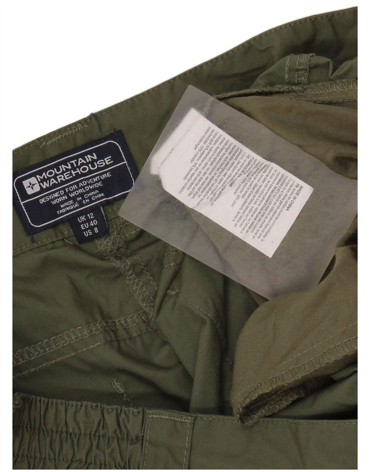 Mountain Warehouse Womens Chino Shorts UK 12 Medium W30  Khaki Polyester