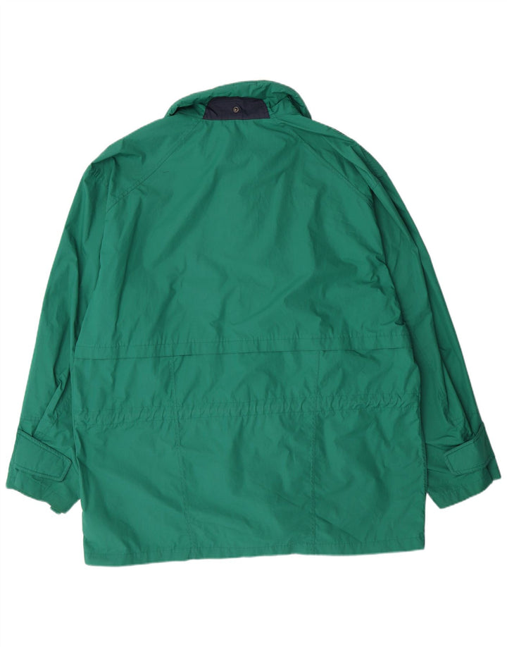 Vintage Herre Windbreaker Jacket UK 42 XL Grøn Polyester