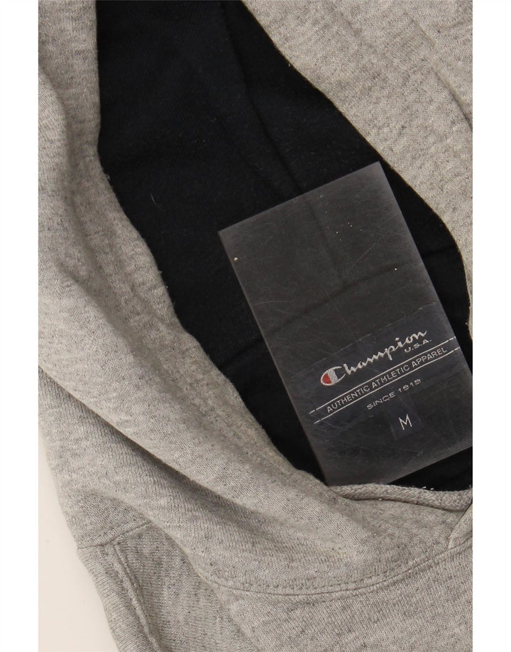 CHAMPION Mens Graphic Hoodie Jumper Medium Grey Cotton Vintage Champion and Second-Hand Champion from Messina Hembry 