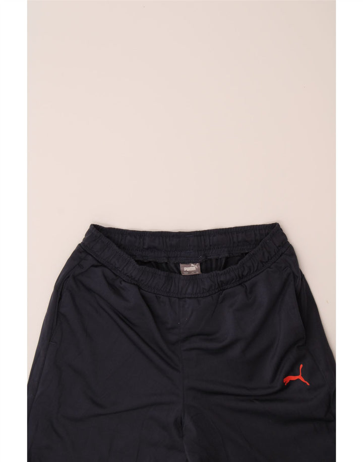 PUMA Boys Tracksuit Trousers 11-12 Years  Navy Blue Polyester Vintage Puma and Second-Hand Puma from Messina Hembry 