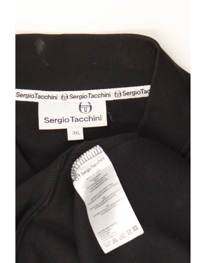 Sergio Tacchini Veste de survêtement sans manches pour homme 3XL Noir Polyester