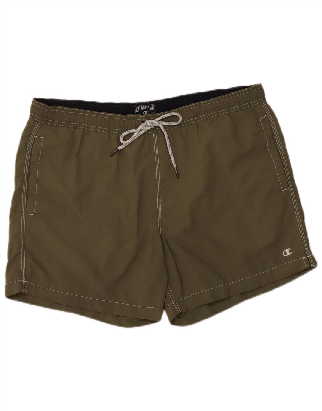 CHAMPION Mens Swimming Shorts 2XL  Green Polyamide