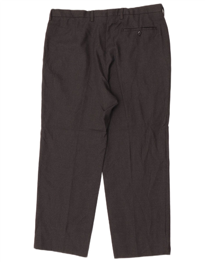 Burberry Mens Pegged Suit Trousers W36 L28 Grey Wool