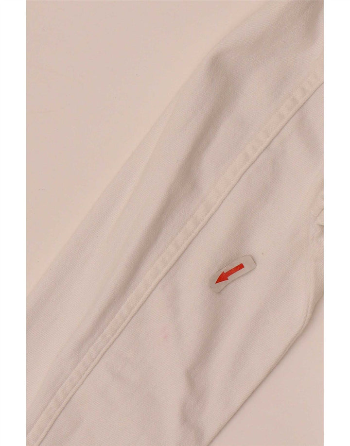 Jaqueta jeans feminina Crew Clothing UK 10 pequena branca