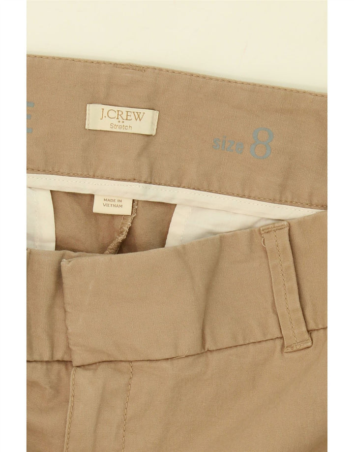 J. CREW Womens Stretch Chino Shorts US 8 Medium W34  Brown Cotton Vintage J. Crew and Second-Hand J. Crew from Messina Hembry 