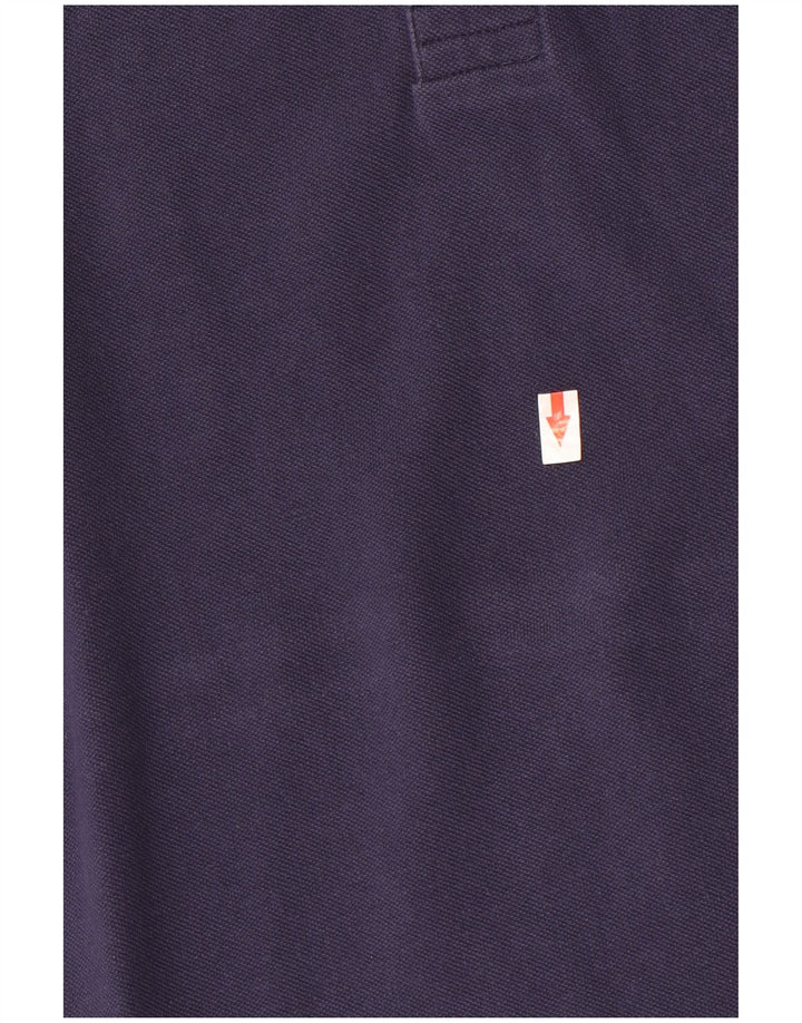 Kappa Mens Polo Shirt Medium Navy Blue Cotton