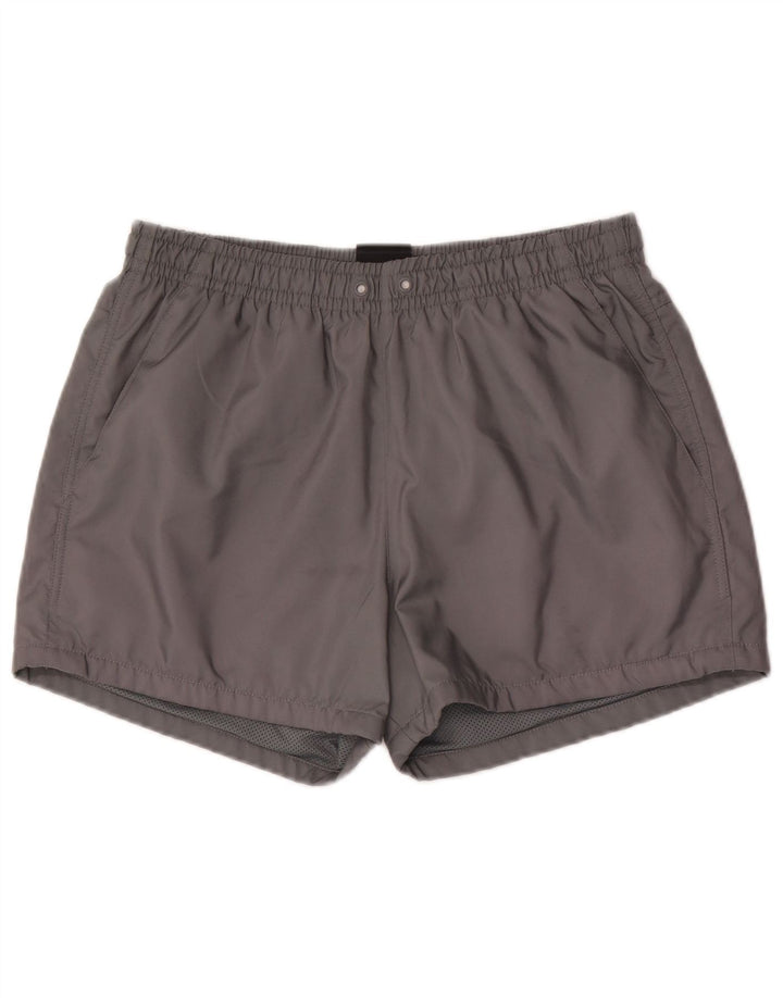 Pantaloncini da bagno Nike da uomo in poliestere grigio medio