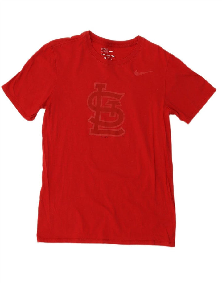 NIKE Mens Graphic T-Shirt Top Small Red Vintage Nike and Second-Hand Nike from Messina Hembry 
