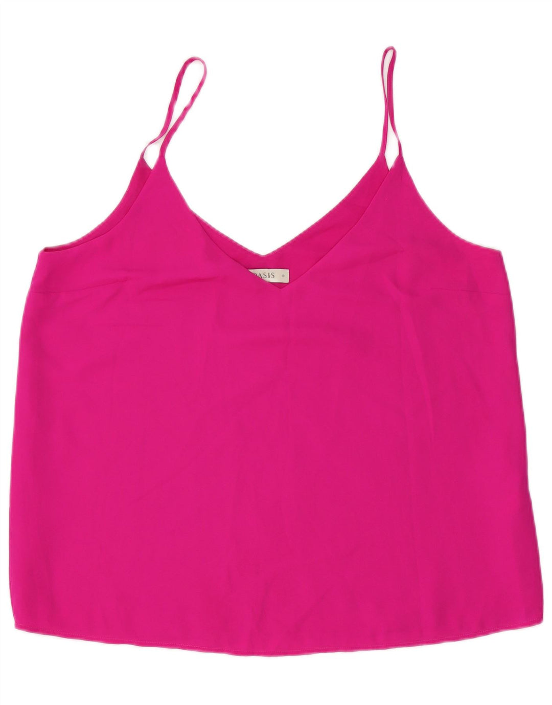 Oasis Womens Crop Cami Top UK 18 XL Pink Polyester