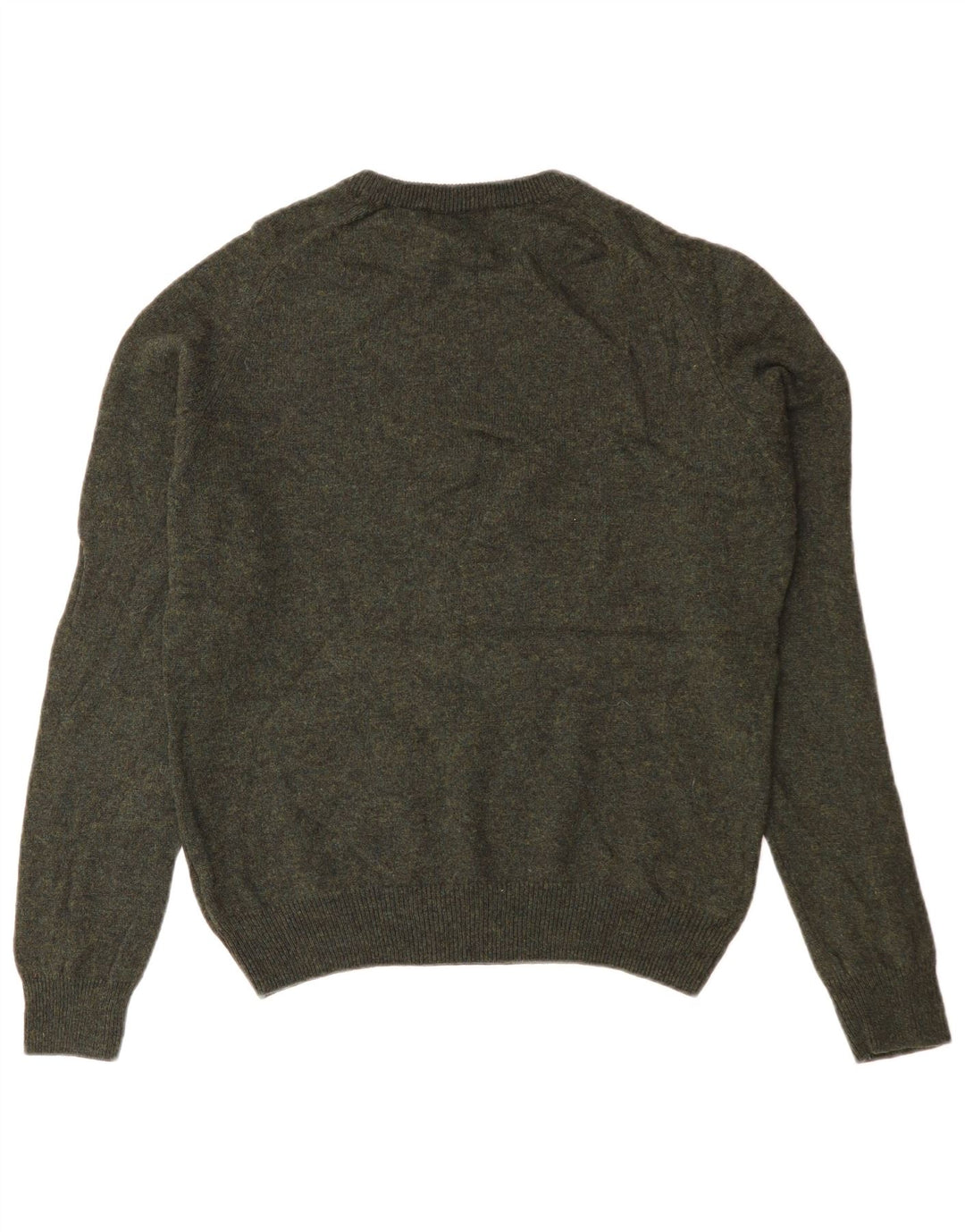 Marks & Spencer Womens Crew Neck Jumper Sweater UK 14 Medium Green
