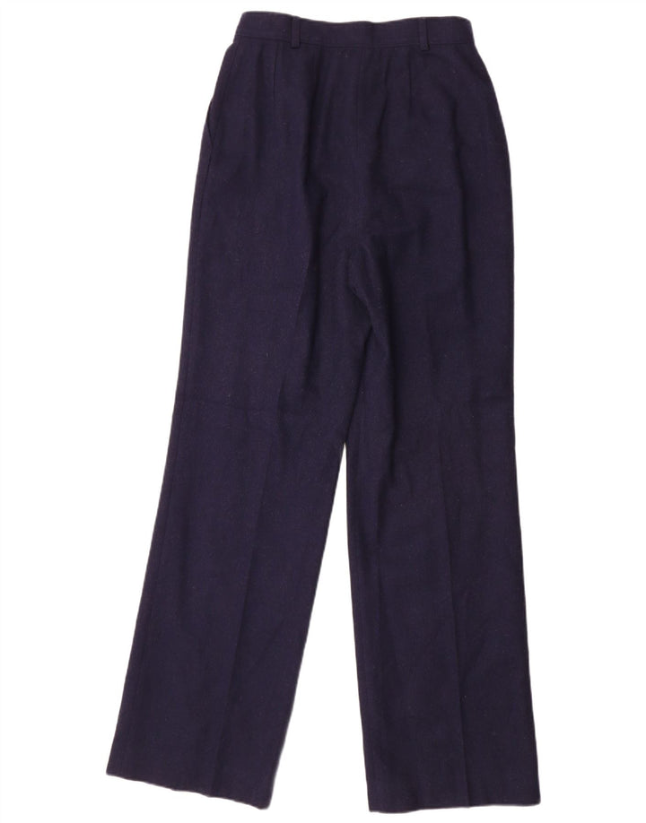 Pendleton Womens Pegged Chino Trousers W26 L32 Navy Blue Virgin Wool