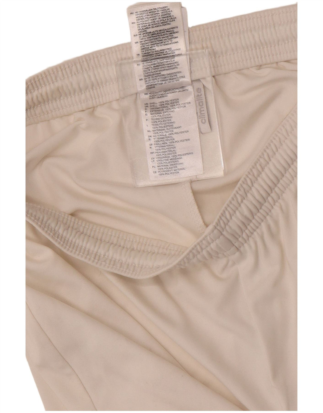 Adidas Mens Climalite Sport Shorts Small White Polyester