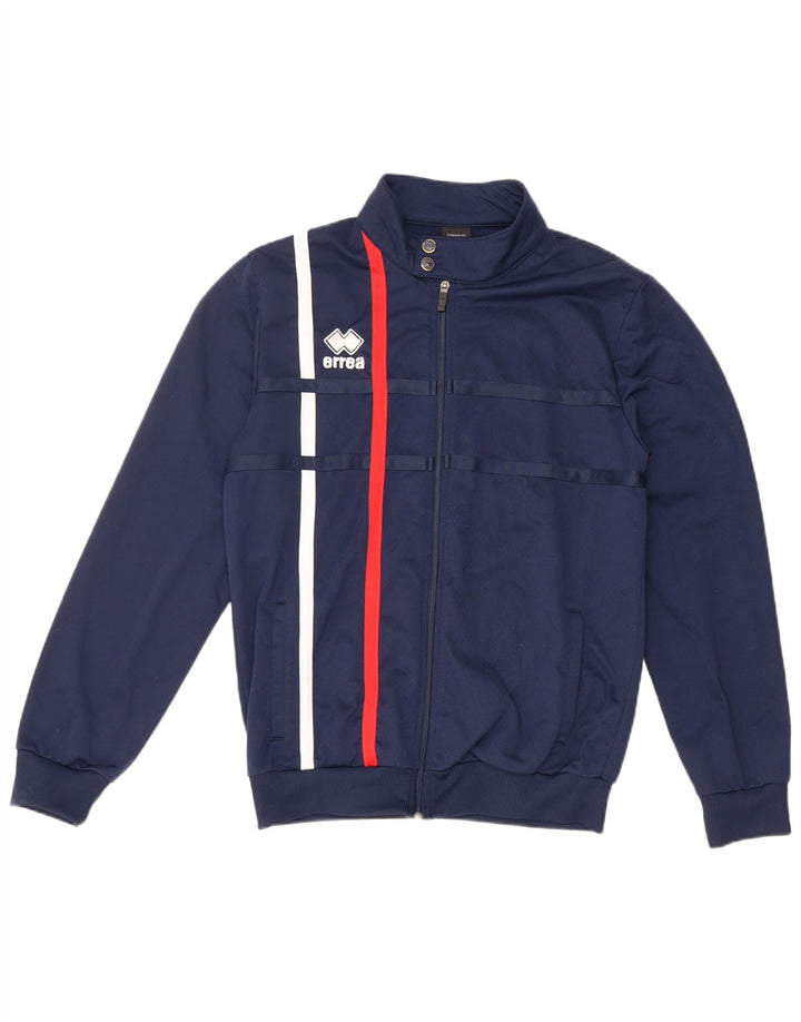 ERREA Mens Tracksuit Top Jacket Medium Navy Blue Striped