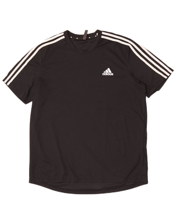 Adidas Mens Aeroready T-Shirt Top XL Black Polyester