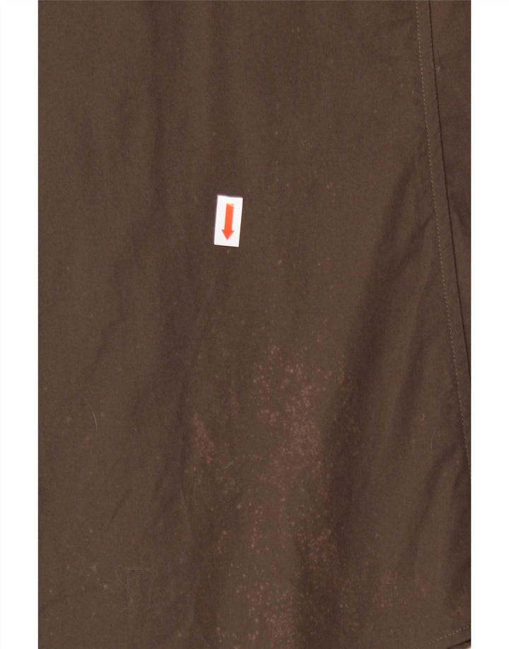 BENETTON Mens Short Sleeve Shirt Medium Brown Vintage Benetton and Second-Hand Benetton from Messina Hembry 