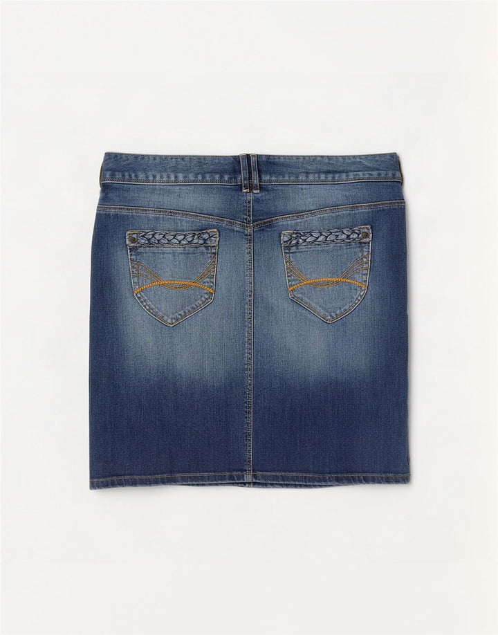 Tom Tailor Γυναικεία Μίνι Τζιν Φούστα EU 40 Medium W34 Μπλε βαμβακερή