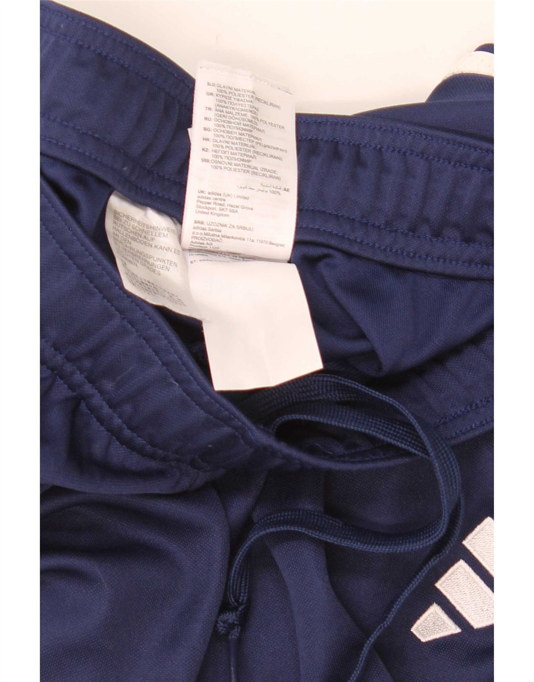 Adidas Mens Aeroready Tracksuit Trousers Medium Navy Blue Polyester