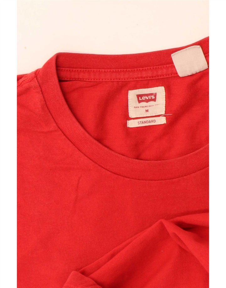 Levi's Camiseta estándar para hombre, color rojo medio