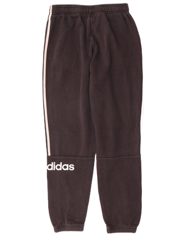 Adidas meninas calças de treino gráfico joggers 13-14 anos algodão preto