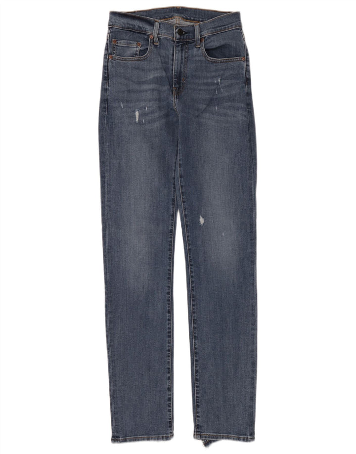 Levi's Womens Distressed Slim Jeans W26 L32 Blue
