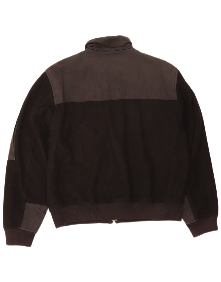 Giubbotto bomber da uomo Ivy Oxford IT 50 Large nero in lana color block