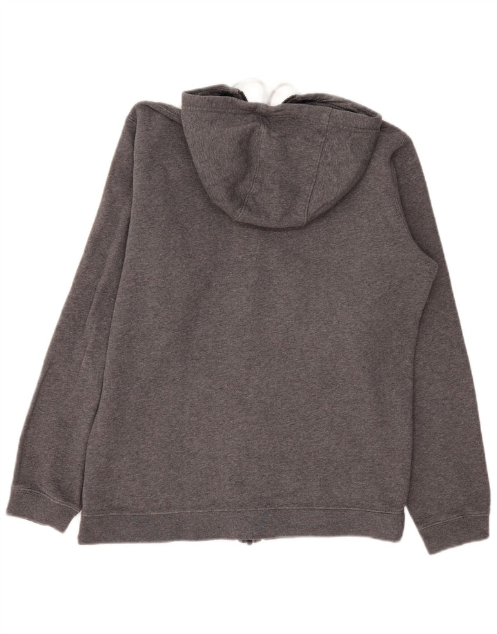 Nike Mens Zip Hoodie Sweater Medium Grey Cotton