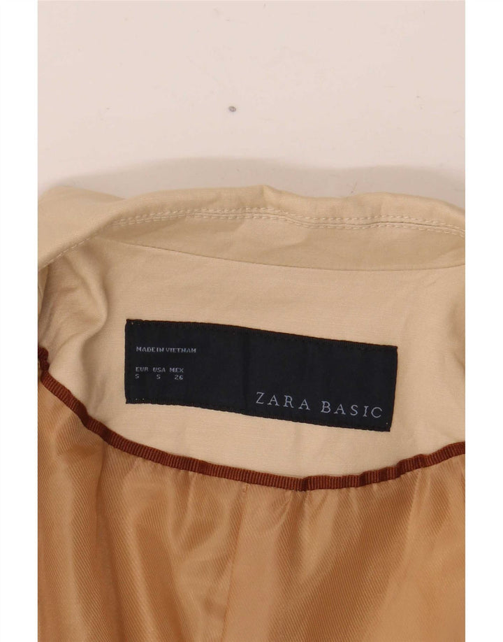 Giacca blazer a 2 bottoni da donna Zara UK 10 piccola beige