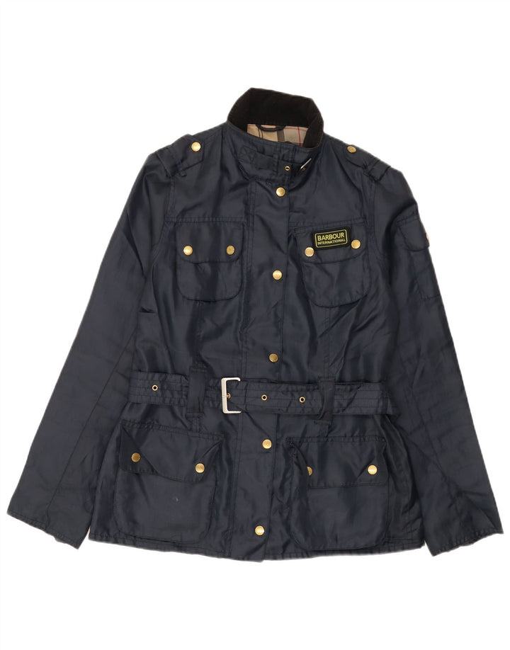 Barbour Damen Utility Jacke UK 10 Small Marineblau Polyester