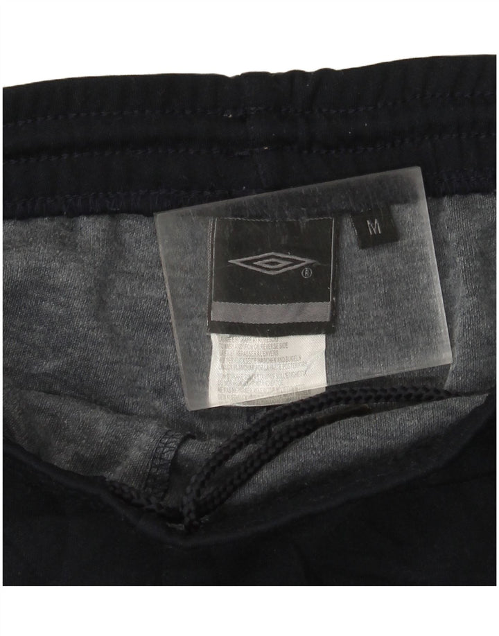 UMBRO Mens Graphic Sport Shorts Medium Navy Blue Colourblock Polyester