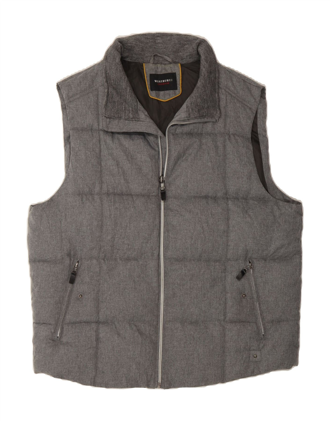 WESTBURY Mens Padded Gilet IT 42 XL Grey Vintage WESTBURY and Second-Hand WESTBURY from Messina Hembry 
