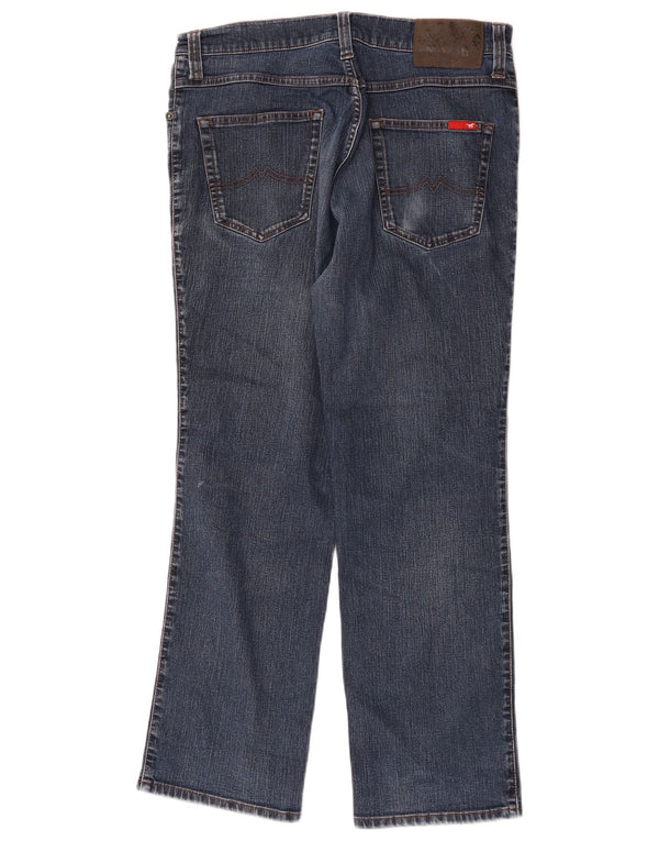 Mustang Mens Straight Jeans W35 L30 Azul Marinho Algodão