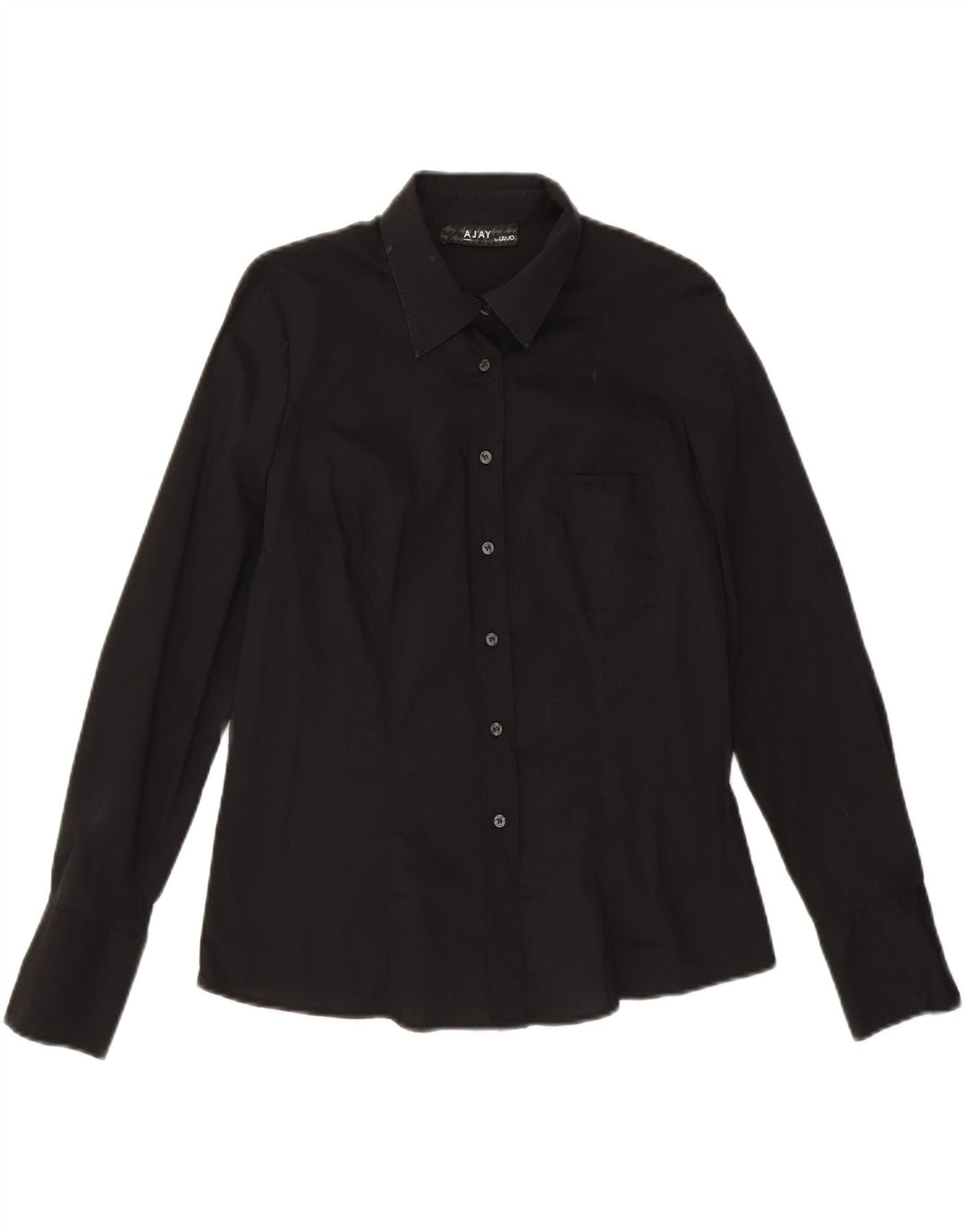 LIU JO Womens Shirt IT 46 Large Black Cotton Vintage Liu Jo and Second-Hand Liu Jo from Messina Hembry 