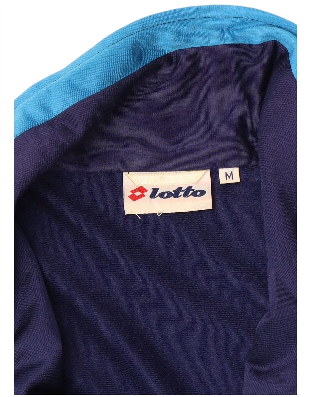 Lotto Mens Tracksuit Top Jacket Medium Navy Blue Colourblock