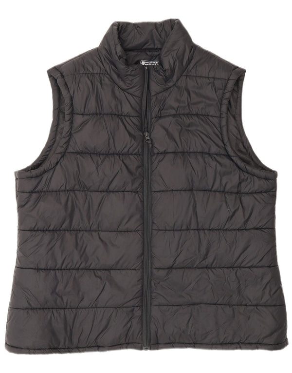 Mountain Warehouse Womens Polstret Gilet UK 20 2XL Sort Nylon