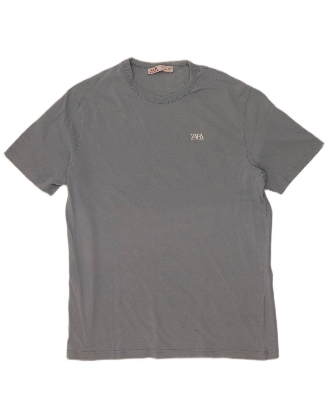 Zara Mens T-Shirt Top Large Blue