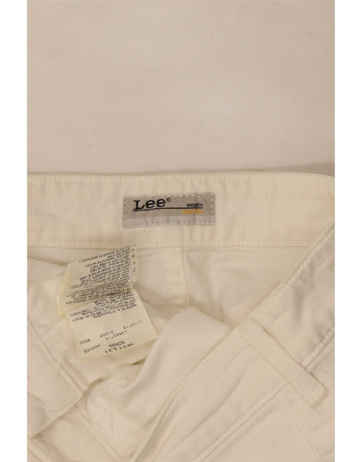 Lee Womens Norma Straight Jeans W31 L29 White Cotton