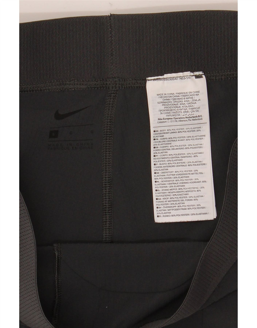 Nike sportsshorts til mænd, store grå polyester