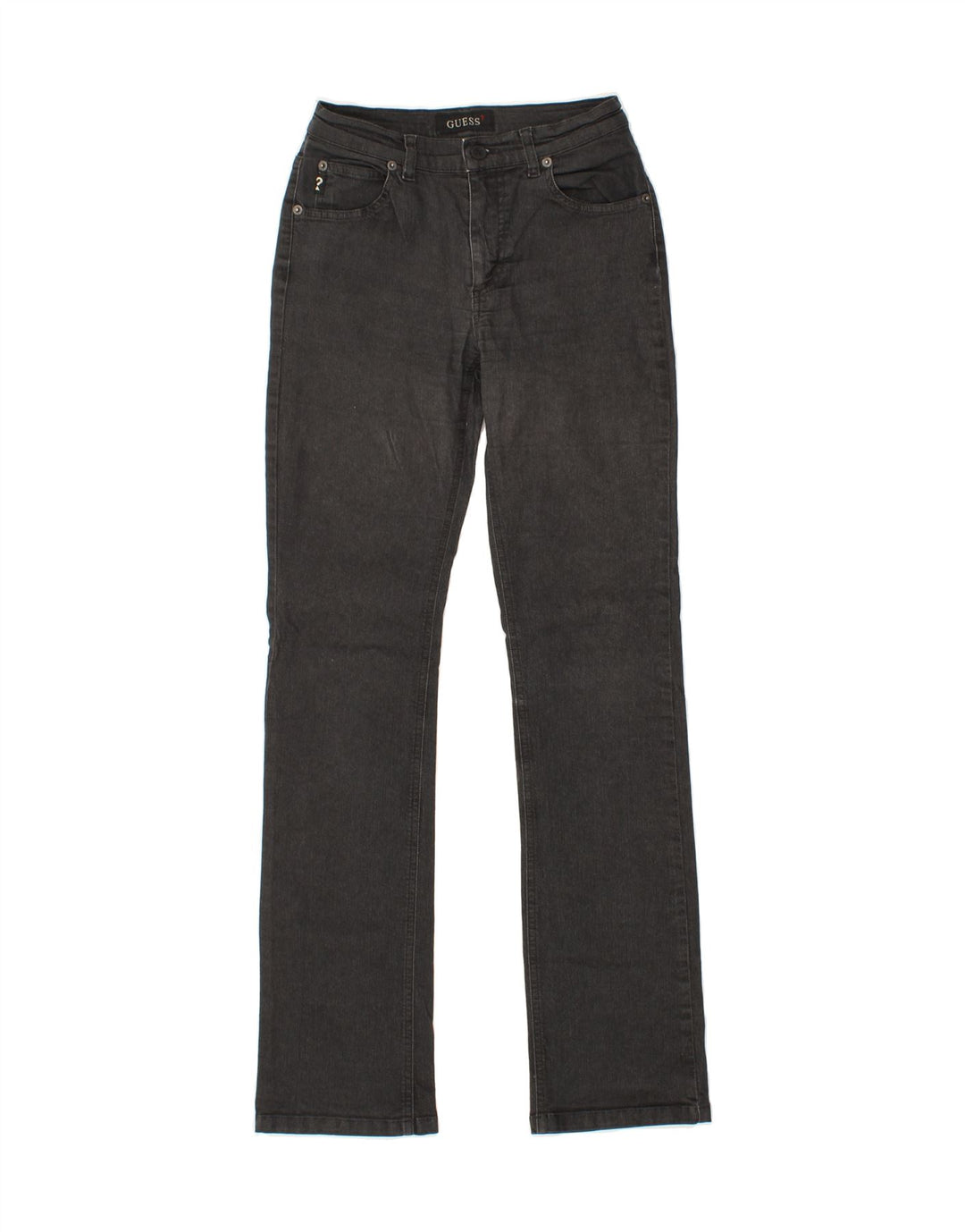 GUESS Womens Straight Jeans W29 L31 Black Cotton Vintage Guess and Second-Hand Guess from Messina Hembry 