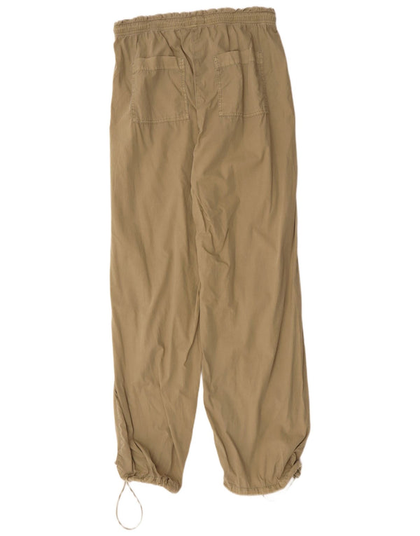 Marks & Spencer Womens Joggers Chino Trousers UK 12 Medium W32 L32 Beige