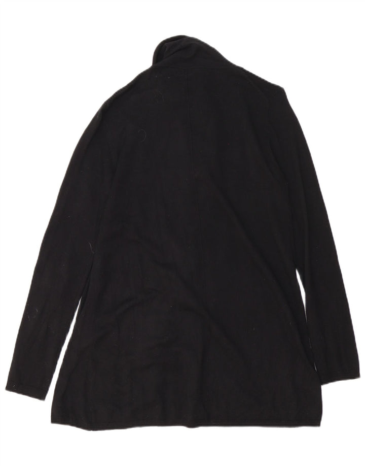 Zara Womens Open Cardigan Sweater UK 12 Medium Black