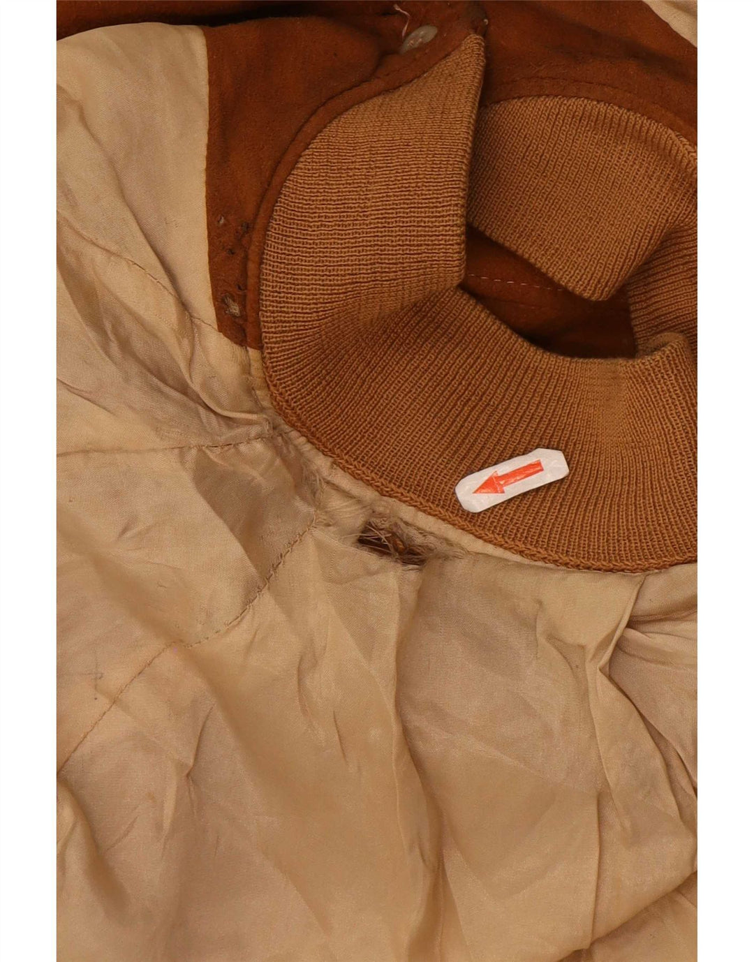 Vintage Ανδρικό Suede Bomber Jacket UK 38 Medium Beige