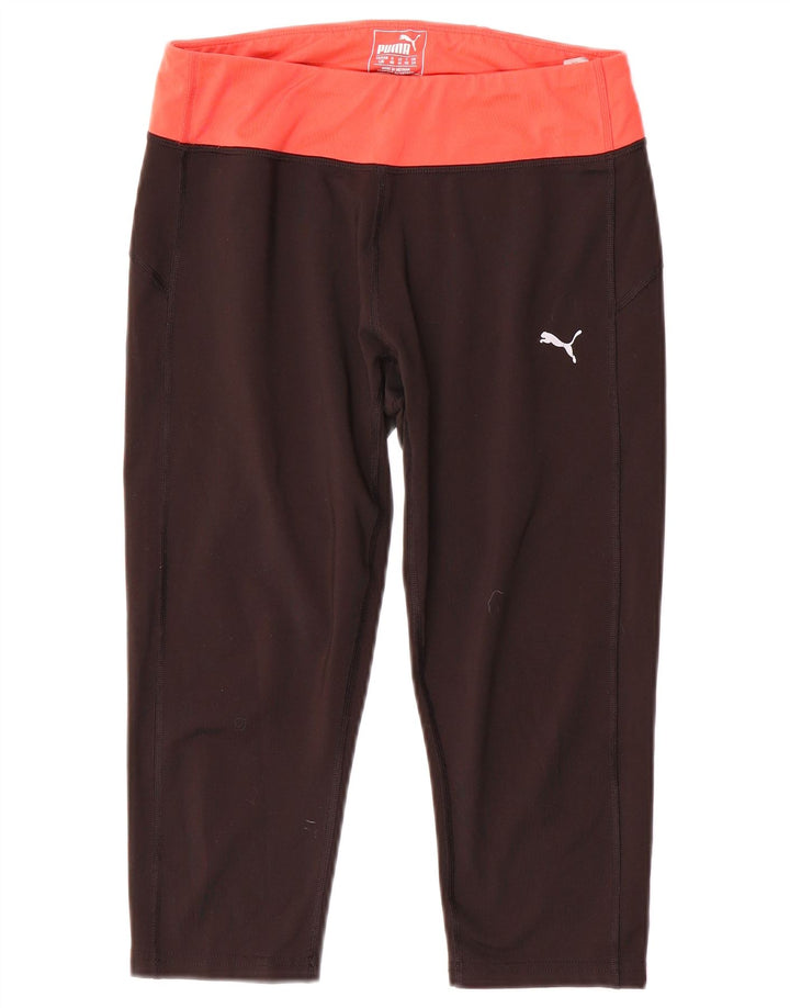 Leggings Capri da donna Puma UK 14 poliestere color block medio nero