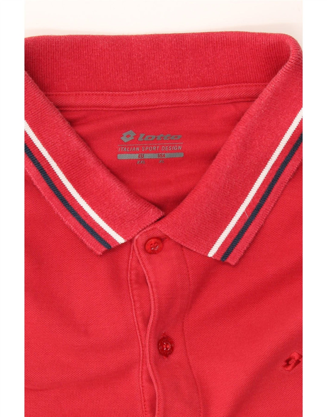 LOTTO Mens Polo Shirt XL Red Vintage Lotto and Second-Hand Lotto from Messina Hembry 