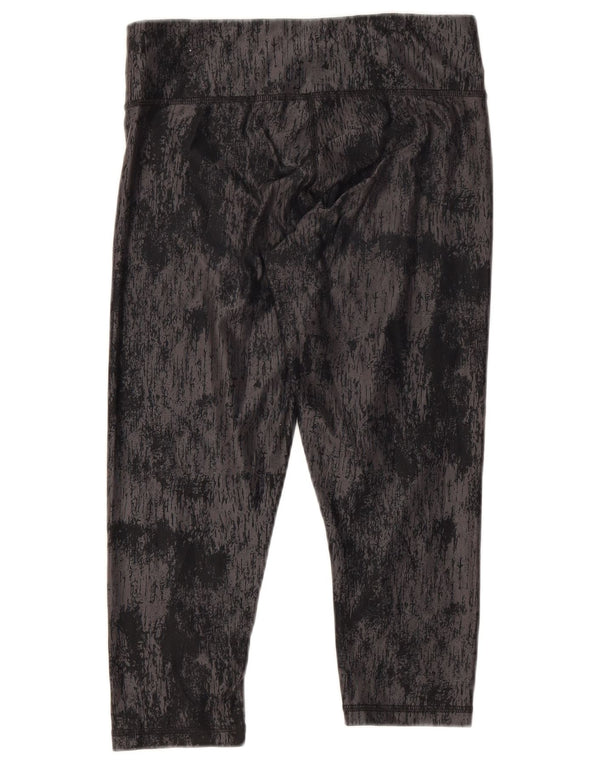 Leggings Capri da donna Puma UK 10 Small Black Tie Dye